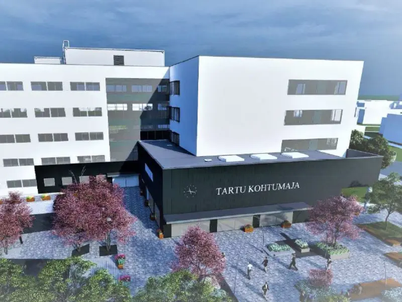 TARTU KOHTUMAJA LAMEKATUSE EHITUS KALEVI 1, TARTU LINNAS 800600 Tartu Kohtumaja lamekatuse ehitus Kalevi 1