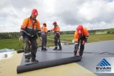 KATUSEKATTE PAIGALDUS Katuste ehitus, PVC plastrullmaterjalist katusekatte paigaldus, paigaldustööd