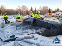 Aurutõkke keevitustööd