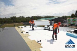 PVC kattega katuse hüdroisolatsioon ja soojustus