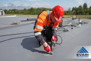 PVC katuse katsekoha hüdroisoleerimine