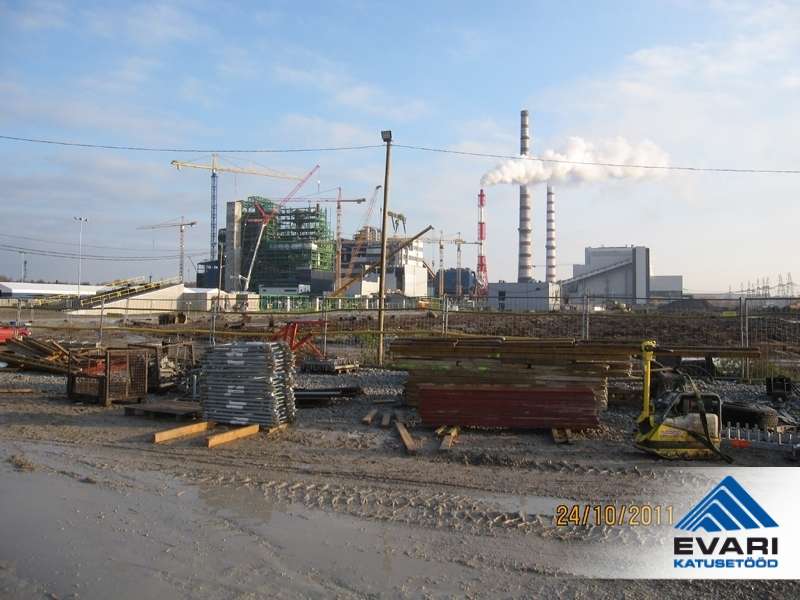 Eesti Energia AS Enefit-280 tehase lamekatused ehitati kahekordsest bituumenmaterjalist kattega