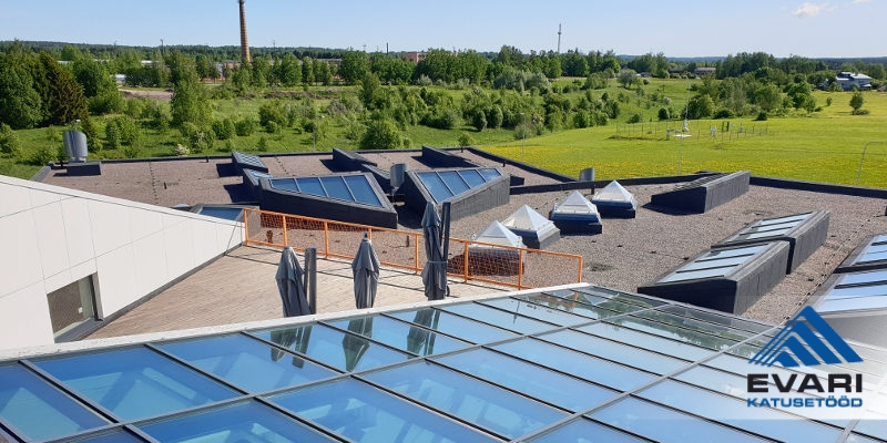 Valgamaa Kutseõppekeskus katuseremonditööd Valgas Loode 3