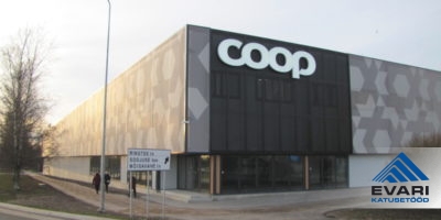 Tervisemaja COOP katuse ehitus Tartus Mõisavahe 34c
