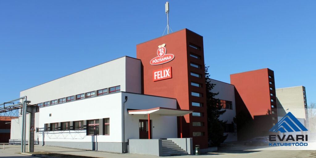 Põltsamaa Felix AS tootmishoone katusetööd Tallinna mnt 1