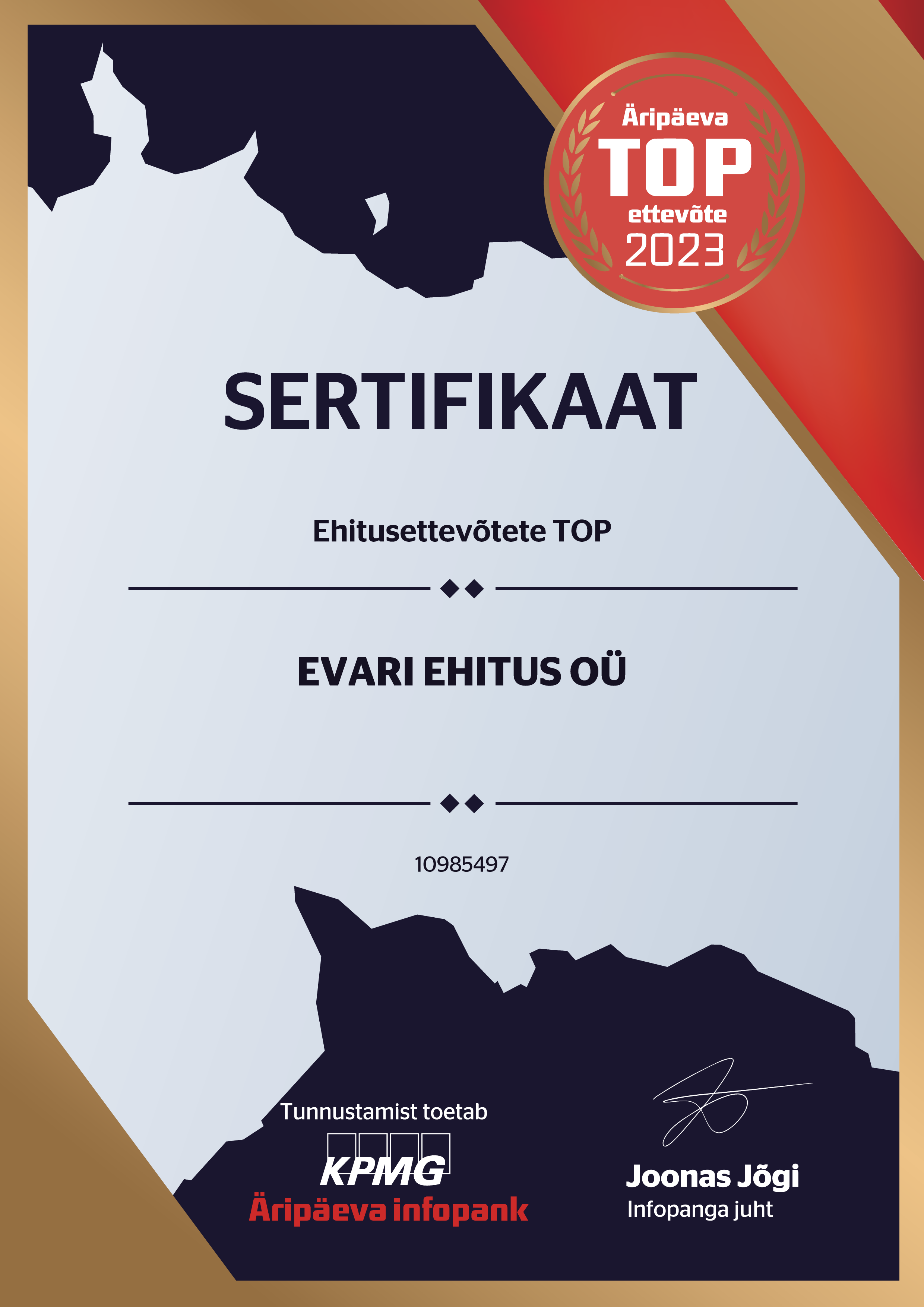 EVARI EHITUS OÜ - Ehitusettevõtete TOP