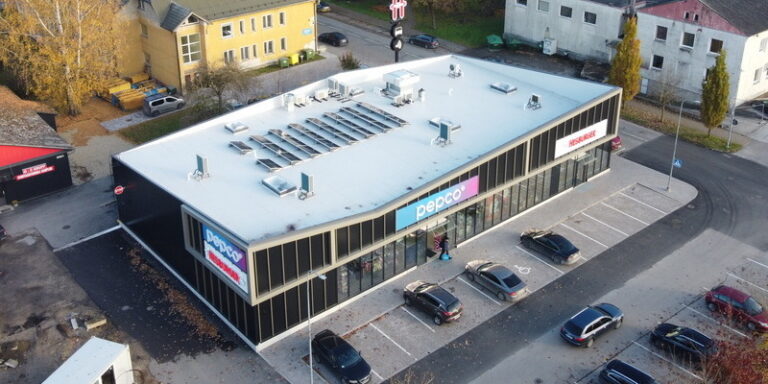 Ärimaja lamekatuse ehitus Jõgeval Aia 4 Jõgevamaal