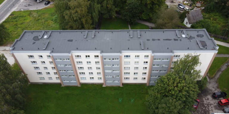 Kortermaja katuse remonditöö Tartu Pikk 74 Ülejõe linnaosa