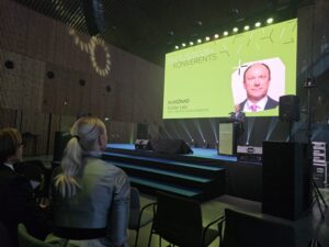 Kuldar Leis Eesti Vabariigi taristuminister. Ehituskonverents Ehitus 2025+ Tallinna Sadama Kruiisiterminalis toimus 02.12.2025