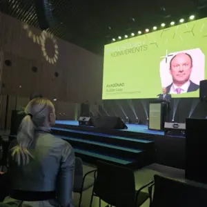 Kuldar Leis Eesti Vabariigi taristuminister. Ehituskonverents Ehitus 2025+ Tallinna Sadama Kruiisiterminalis toimus 02.12.2025