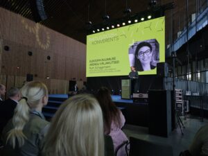 Ruth Schagemann Saksa arhitektide liidu esindaja Euroopa arhitektide nõukogu juures. Ehituskonverents Ehitus 2025+ Tallinna Sadama Kruiisiterminalis toimus 02.12.2025