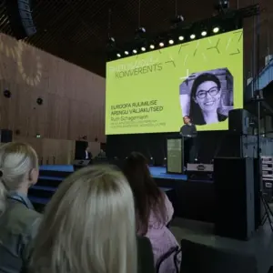 Ruth Schagemann Saksa arhitektide liidu esindaja Euroopa arhitektide nõukogu juures. Ehituskonverents Ehitus 2025+ Tallinna Sadama Kruiisiterminalis toimus 02.12.2025