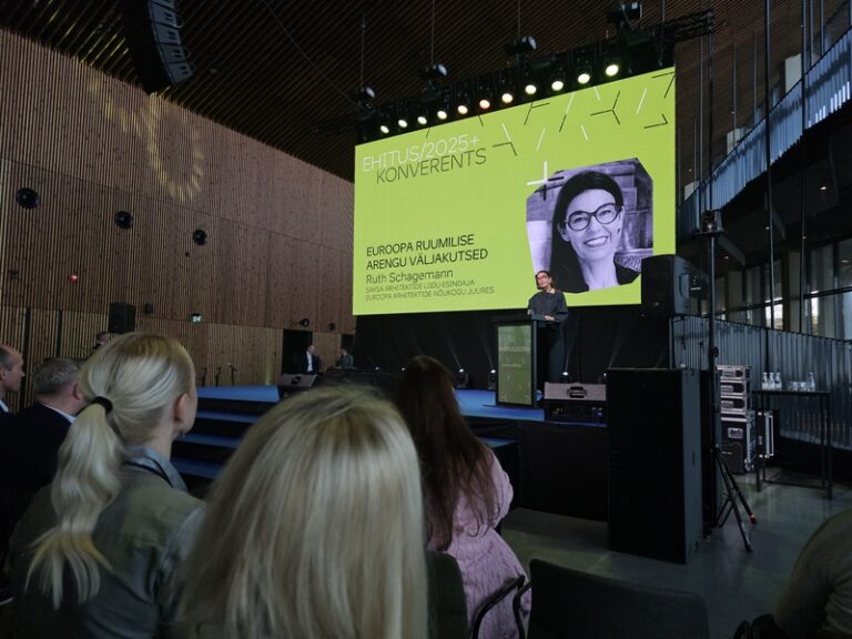 Ruth Schagemann Saksa arhitektide liidu esindaja Euroopa arhitektide nõukogu juures. Ehituskonverents Ehitus 2025+ Tallinna Sadama Kruiisiterminalis toimus 02.12.2025