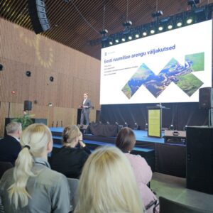 Tõnis Arjus Eesti riigiarhitekt, Maa- ja Ruumiamet MARU. Ehituskonverents Ehitus 2025+ Tallinna Sadama Kruiisiterminalis toimus 02.12.2025