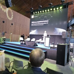 Kadi Metsmaa EESTI EHITUSKONSULTATSIOONIETTEVÕTETE LIIT, juhatuse esimees. Ehituskonverents Ehitus 2025+ Tallinna Sadama Kruiisiterminalis toimus 02.12.2025