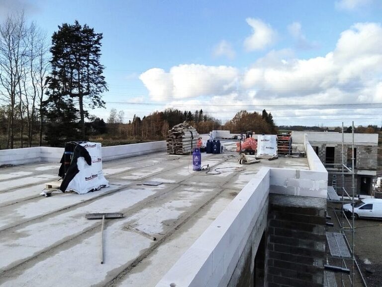 Lamekatuse raudbetoonist aluskonstruktsioon