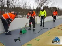 KATUSEKATTE PAIGALDUS PVC katusekatte paigaldus katusetöö