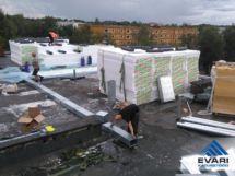Ventilatsioonitööd korterelamu katusel Tartu Sõbra 48