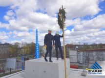 Volmat OÜ ärimaja lamekatusetööd pärg katusel