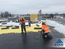 Alumise kattekihi paigaldamine kattekihi paigaldamine