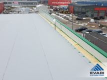 PVC katusekattega katuse ehitamine Tartumaal Teeninduse tee 9