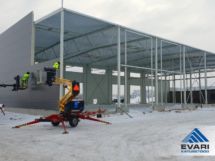 Linter Transport AS PVC katuse ehitamine Tõrvandis Tehno tee 3 ja 5