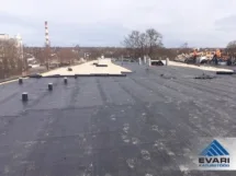 KATUSE PAIGALDUS Telia Eesti AS büroohoone katuse paigaldus Tartus Vaba 54/Kuu 51