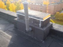 Ventilatsioonikorsten katusetöödel