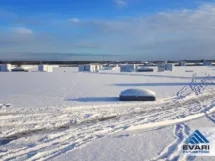 LAMEKATUSETÖÖD TALVEL Lasita Maja AS tootmishoone lamekatusetööd